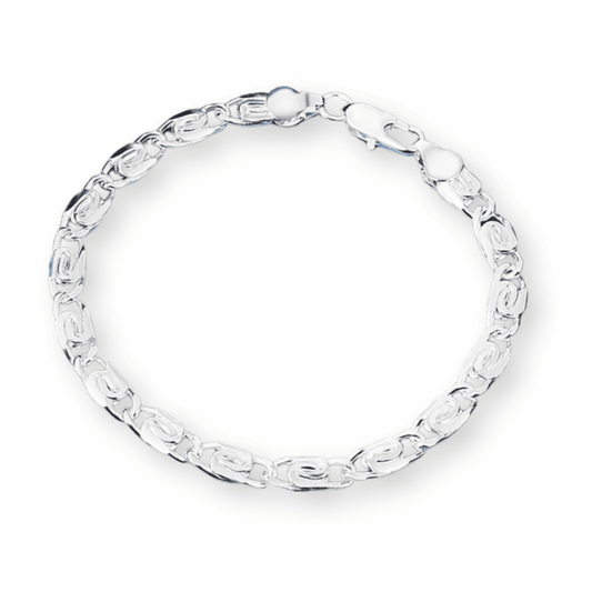 925 Silver Belgium Geometric Ziron Bracelet